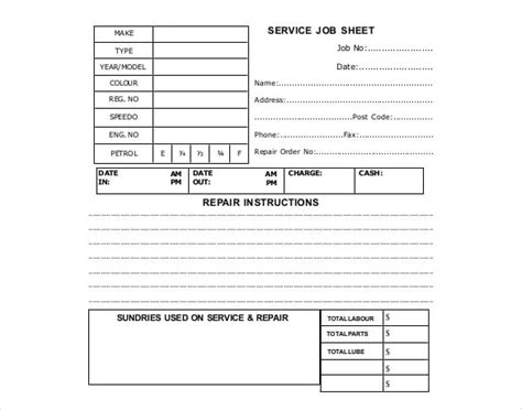 mobile job sheet|Job Sheets .